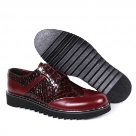 Pantofi Casual din PIELE Naturala 100% cod: 107BORDO31 images