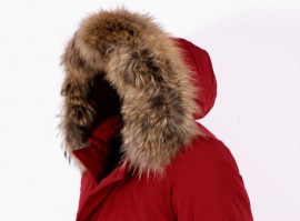 Geaca Barbati Parka BORDO cu BLANA NATURALA Model 2016 Iarna  cod: GB24 images