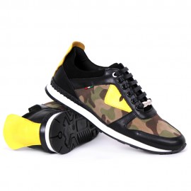 Poze Pantofi Sport CAMUFLAJ din PIELE Naturala 100% Model 2017 cod: 207NCAM