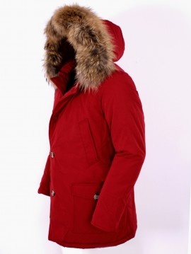 Geaca Barbati Parka BORDO cu BLANA NATURALA Model 2016 Iarna  cod: GB24 images