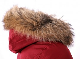 Geaca Barbati Parka BORDO cu BLANA NATURALA Model 2016 Iarna  cod: GB24 images
