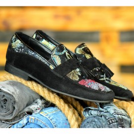 Pantofi Negrii din PIELE Intoarsa Naturala 100% cod: 112NS38 images