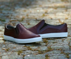 Espadrile Casual din PIELE Naturala 100% cod: 707BORDO images