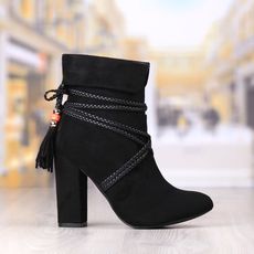 Botine Dama Negre Fashion 2016 +  Cod: 443p