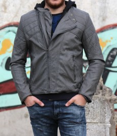 Geaca Barbati din Piele Ecologica Model 2016 cod: GB002