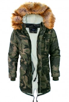 Geaca Barbati Parka Army Imblanita de Iarna cod: GB239 Transport Gratuit !!!