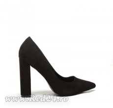 Pantofi Negri cu Toc cod: PD111