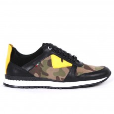 Pantofi Sport CAMUFLAJ din PIELE Naturala 100% Model 2017 cod: 207NCAM