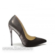 Pantofi Botinelli cu DEGRADEU ARGINTIU cod: PD109