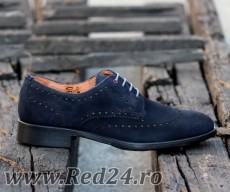 Pantofi Club/Casual Piele Naturala Intoarsa 100% COD: 902BLM