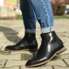 Ghete Barbati din Piele Naturala Imblanite Cod: NVG09