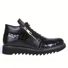 Ghete Barbati din Piele Naturala Imblanite Fabricate In Romania Cod 726N117