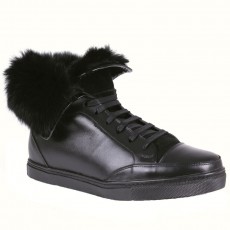 Ghete Barbati din Piele Naturala + Blana de Iepure Fabricate In Romania Cod 510N