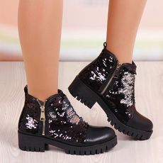 Ghete Dama Negre Cu Paiete +Cod: 434p