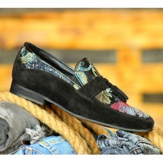 Pantofi Negrii din PIELE Intoarsa Naturala 100% cod: 112NS38