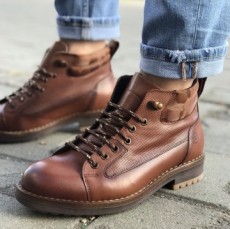 Ghete Barbati din Piele Naturala Imblanite Cod: NVG16