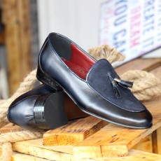 Pantofi Barbati cu Ciucuri din PIELE Naturala 100% cod: 483BLM