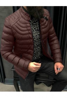 Geaca Barbati Piele Sintetica Bordo Mat Model 2018 cod: GB267 Transport Gratuit !!!