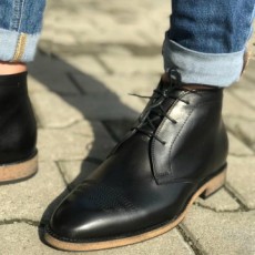 Ghete Barbati din Piele Naturala Imblanite Cod: NVG06