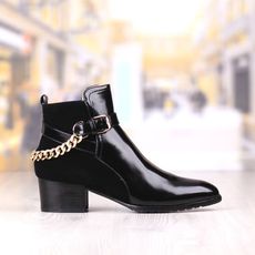 Botine Dama Negre Cu Toc Cod: 198p