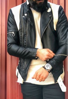 Geaca Barbati din Piele Sintetica Model 2018 cod: GB284 Transport Gratuit !!!
