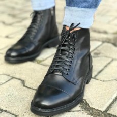 Ghete Barbati din Piele Naturala Imblanite Cod: NVG02