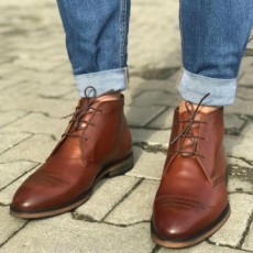 Ghete Barbati din Piele Naturala Imblanite Cod: NVG05