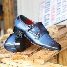 Pantofi Barbati cu Catarame din PIELE Naturala 100% cod: 121BLM2