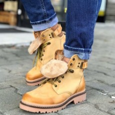 Ghete Barbati din Piele Naturala Imblanite Cod: NVG11