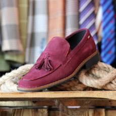 Pantofi Casual din PIELE Naturala 100% cod: 477BORDO