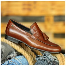 Pantofi Coniac din PIELE Naturala 100% cod: 477MB