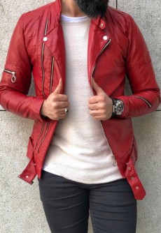 Geaca Barbati din Piele Sintetica Model 2018 cod: GB285 Transport Gratuit !!!