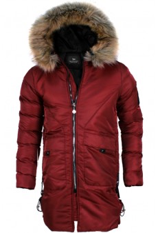 Geaca Barbati Parka Lunga Bordo Model 2017 cod: GB200 Transport Gratuit !!!