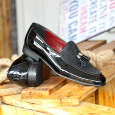 Pantofi Barbati cu Ciucuri din PIELE Naturala 100% cod: 483NLNS