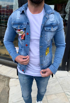 Geaca barbati de blug model 2021 cod: GB551